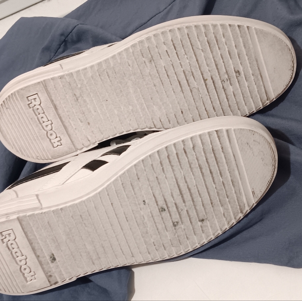 Reebok Women's White and Black Sneakers - Picture 4 of 5